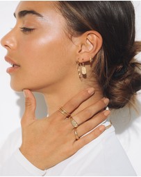 Arms Of Eve - Paloma Gold Huggie Earrings