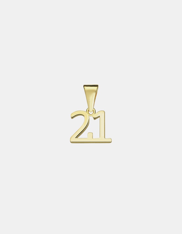 Zoe Olivia - 9K Gold '21' Pendant