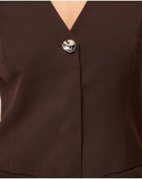 AERE - Maia Tailored Mini Halter Dress