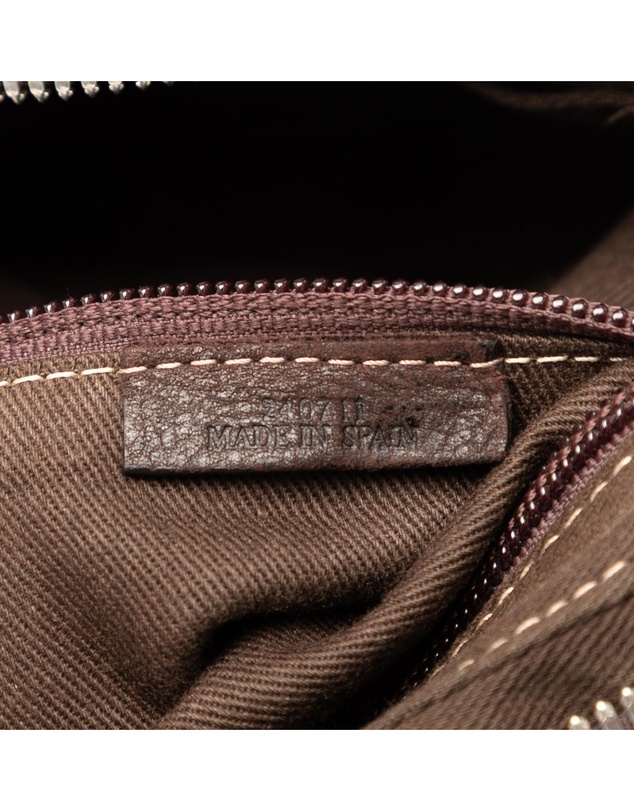 Loewe - Pre-Loved Nubuck Anagram Clutch