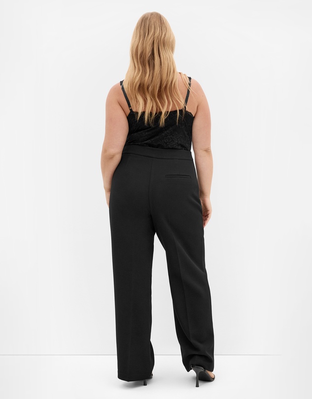 City Chic - Plus size Ella Wide Leg Pant - black