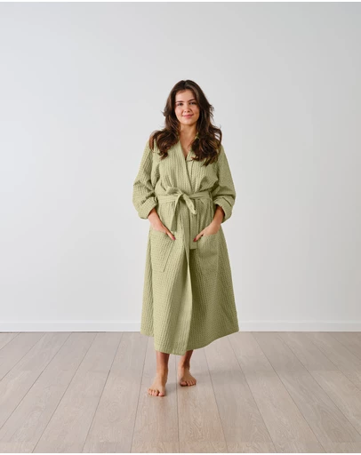 Linen House - Keaton Waffle Robe