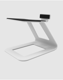 iWorld - Kanto SE6W Elevated Desktop Speaker Stands for Large Speakers - Pair, White