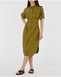 Amelius - Provence Linen Shirt Dress