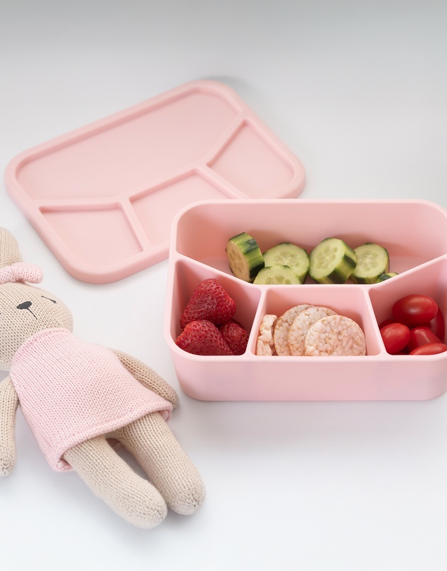 Playground - Silicone Lunch Box- Large- Light Pink