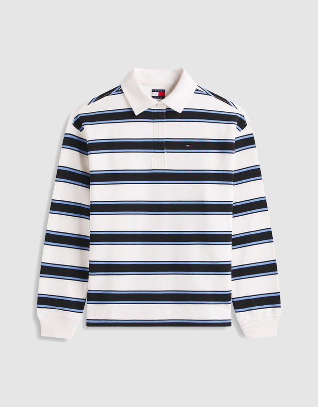 Tommy Jeans - Relaxed Sflag Stripe Rugby Polo