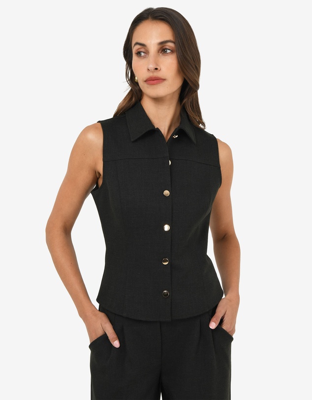 Forcast - Dolly Collared Vest