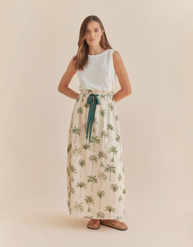 Amelius - Palma Elasticated Maxi Skirt