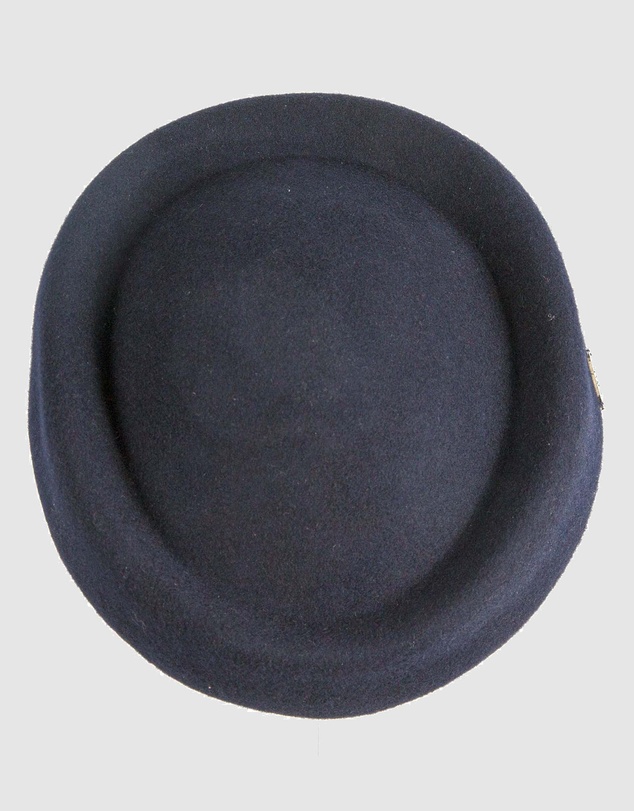 Max Alexander - Felt Dark Navy Pillbox Hat