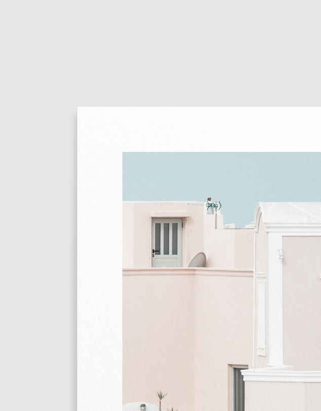 Olive et Oriel - Oia House Santorini Art Print