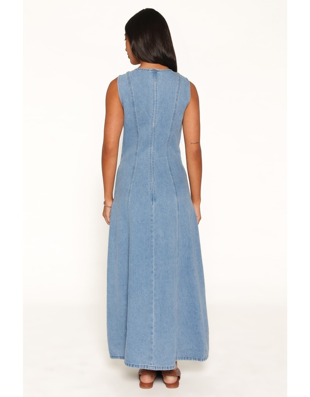 Petal & Pup - Cady Denim Maxi Dress - Blue