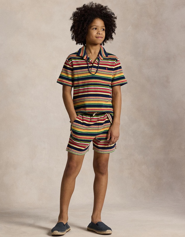 Polo Ralph Lauren - Striped Cotton Terry Shorts - Teens