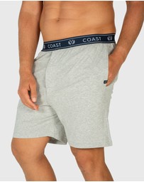 Coast Clothing - Grey Marle Lounge Shorts