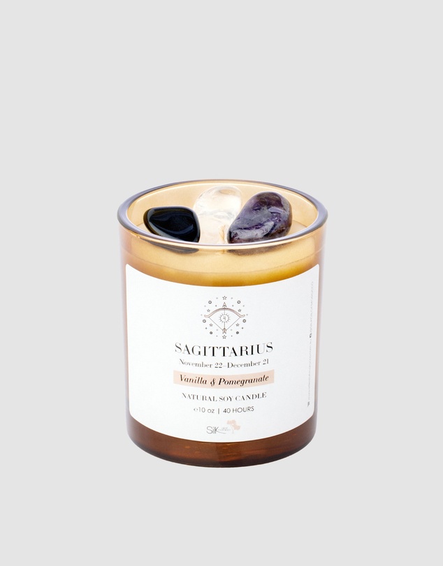 Silk Oil of Morocco - Sagittarius Amber Natural Soy Candle