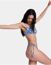 Roxy - Womens Printed Essentials Uderwire Bralette Bikini Top