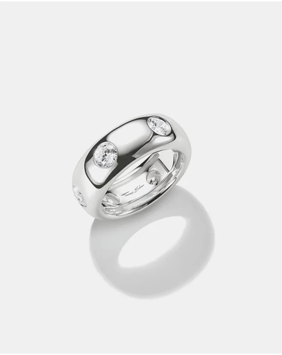 THOMAS SABO - THOMAS SABO Band Ring with White Zirconia Stones