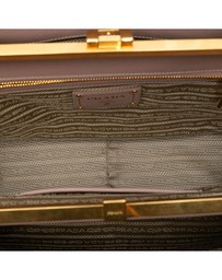 Pre-Loved by Azura Reborn - Pre-Loved Saffiano Lux Double Zip Frame Tote
