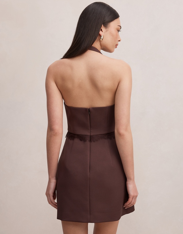 Forever New - Kobi Lace Halter Neck Mini Dress