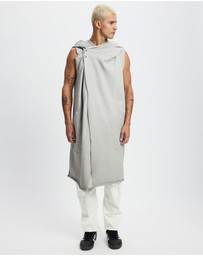 Surrounded By Ghosts - The Mercury French Terry Hooded Sleeveless Cardigan