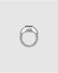 Breda - Nocturne Silver Expandable Ring Watch, 16MM