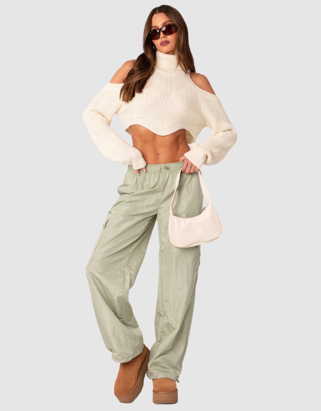 EDIKTED - Roy Low Rise Nylon Cargo Pants