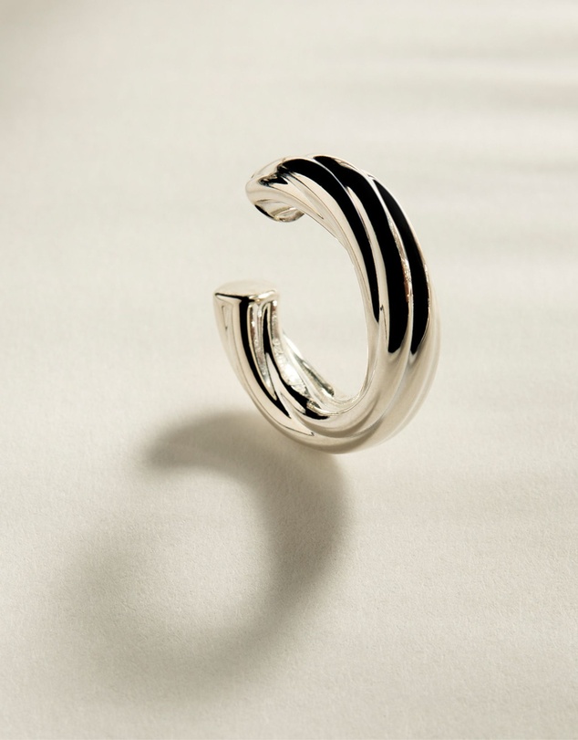Najo - Wisteria Silver Ear Cuff