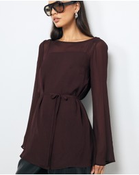 AERE - Donna Georgette Flowy Top