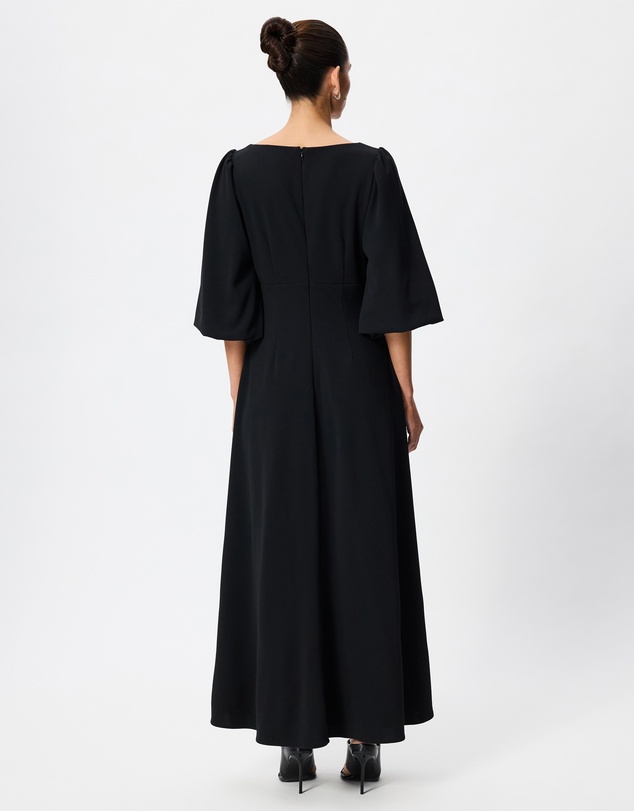 Tussah - Rosalie Square Neck Puff Sleeve Midi Dress