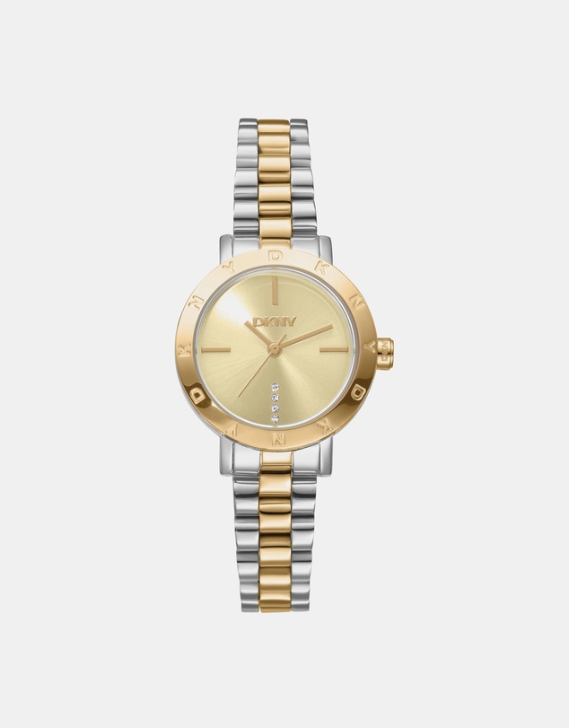 DKNY - Essentials Two-Tone 28mm Womens Watch + Gold Bracelet