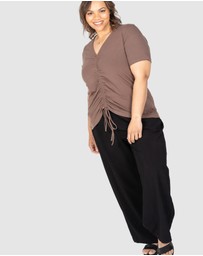 Love Your Wardrobe - Maya Ruched Front Tee