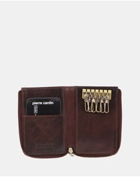 Pierre Cardin - Pierre Cardin Italian Leather Key + Credit Card Holder