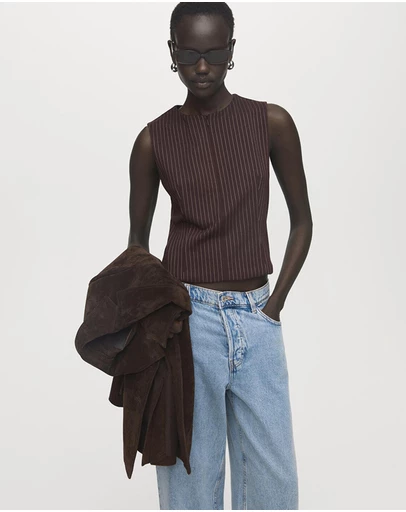 M.N.G - Fitted Top With Zipper
