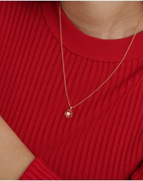 Ted Baker - PETIIES: Painted Flower Pendant Necklace