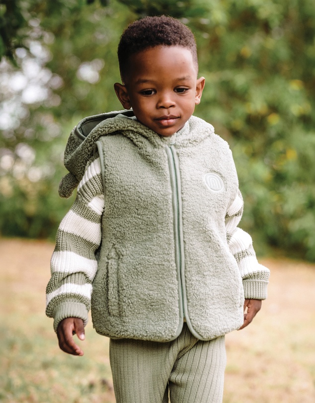 Kynd Baby - Sherpa Vest in Olive