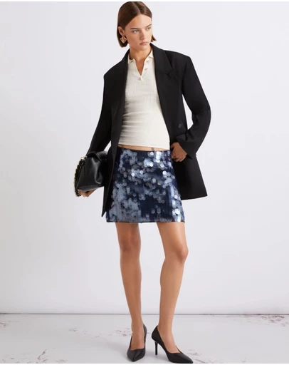 Marella - Sequin Mini Skirt