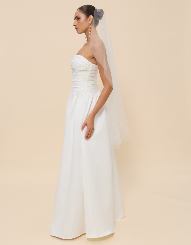 Revibe - Repaired CHANCERY Hazel Drop Waist Strapless Gown - AU 8