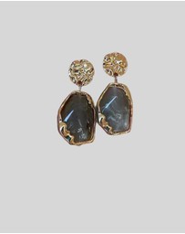 KAJA Clothing - Alloy Resin Earrings-Leaf Earrings 2 pc