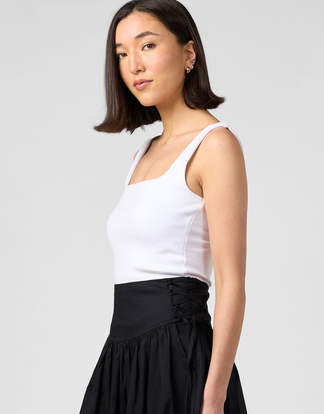 MVN - Tie Side Midi Skirt