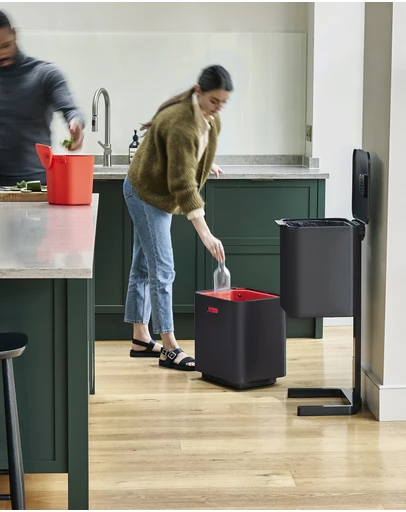Joseph Joseph - Totem Max 60L Waste Separation & Recycling Unit (Carbon Black)
