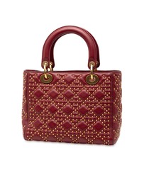 Pre-Loved by Azura Reborn - Pre-Loved Medium Lambskin Cannage Studded Supple Lady Dior