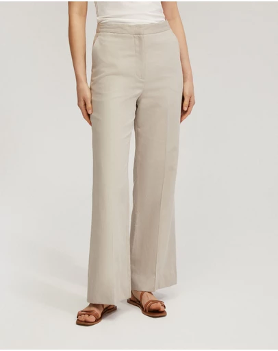 Oxford - Lauren Linen Blend Wide Leg Pants