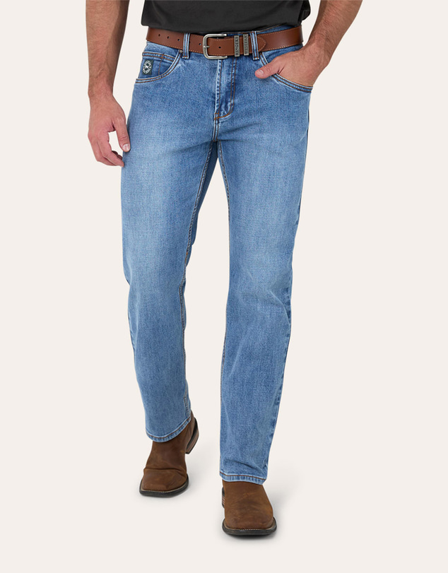 Ringers Western - Muster Mens Slim Straight Fit Mid Rise Jeans