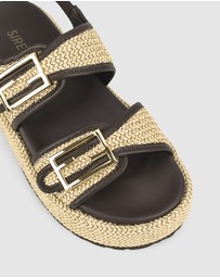 Siren - Apricot Flatform Sandals