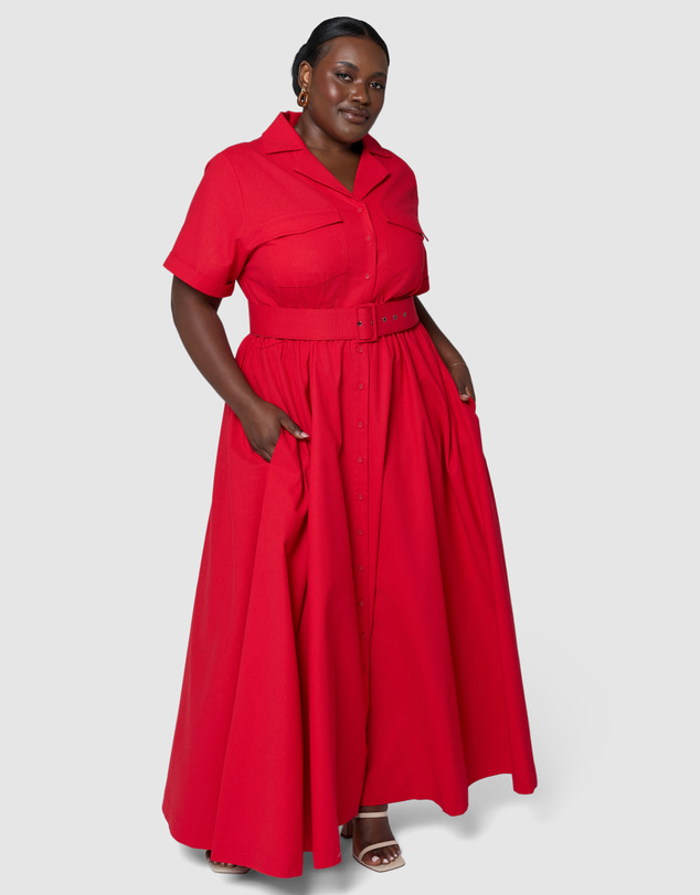 Something 4 Olivia - Gabrielle Linen Maxi Dress
