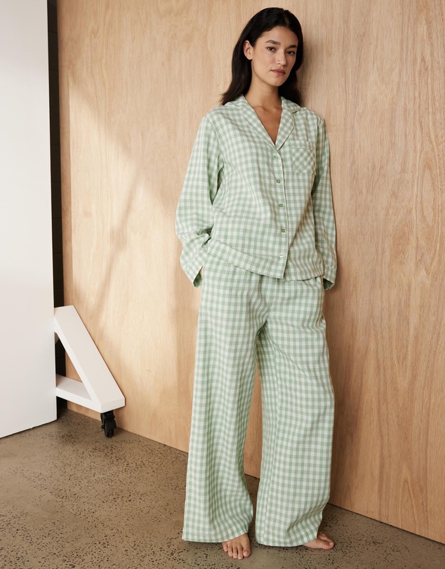 Atmos&Here - Ava Gingham Long PJ Set