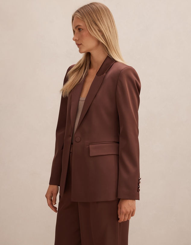 Forever New - Solana Satin Single Breasted Blazer