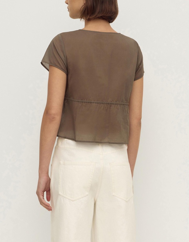 Assembly Label - Quinn Voile Tie Top