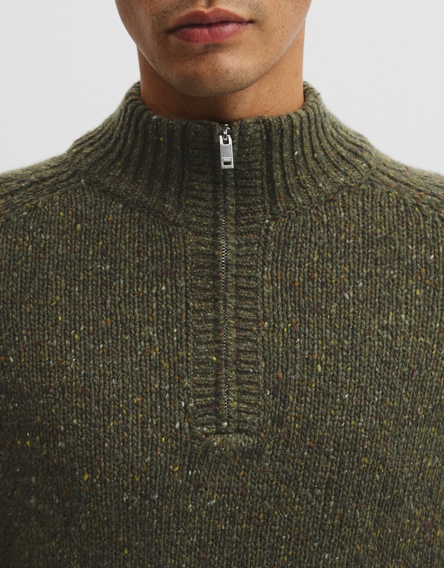 Country Road - Merino Nep Quarter Zip Knit