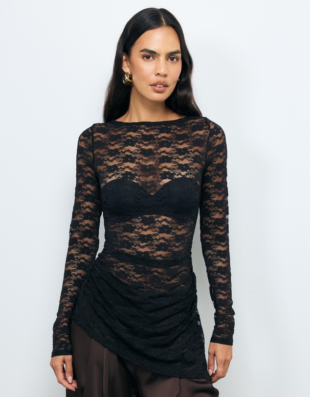 AERE - Ari Lace Asymm Top