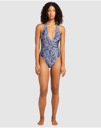 JETS - Oasis Paisley Plunge One Piece